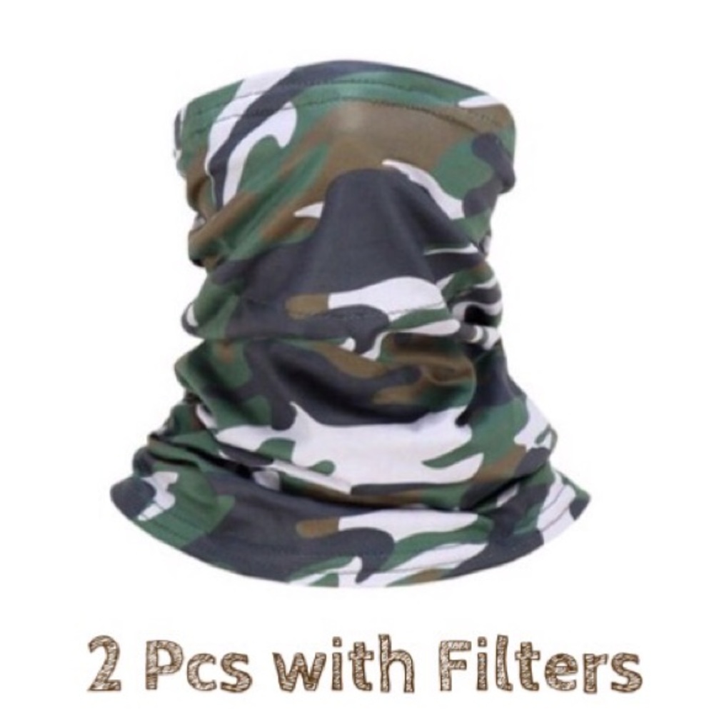 SALE❗️2 Camouflage Bandana Neck Gaiter Face Cover